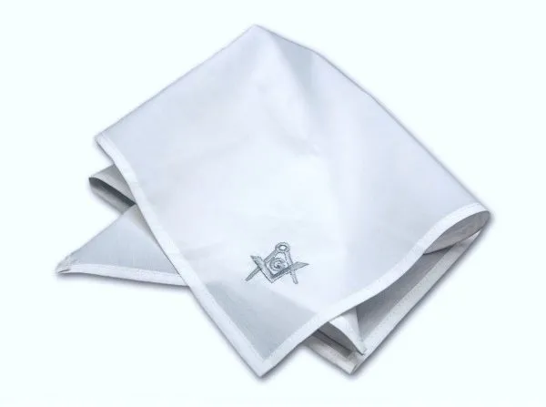 masonic-plain-white-pocket-square-with-silver-embroidered